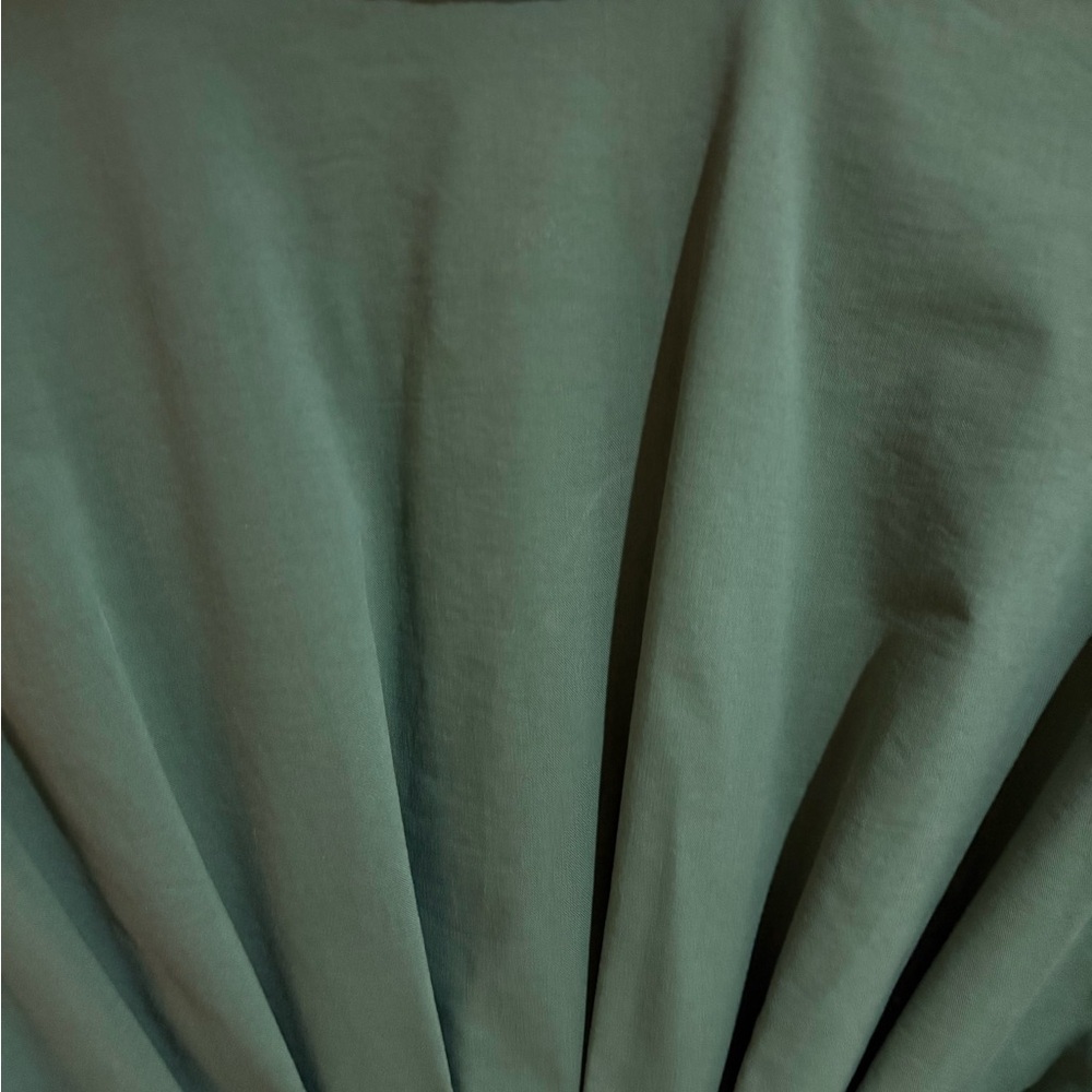 Anthropologie Tobie Forest Green Button-Front Dress - Picture 4 of 5